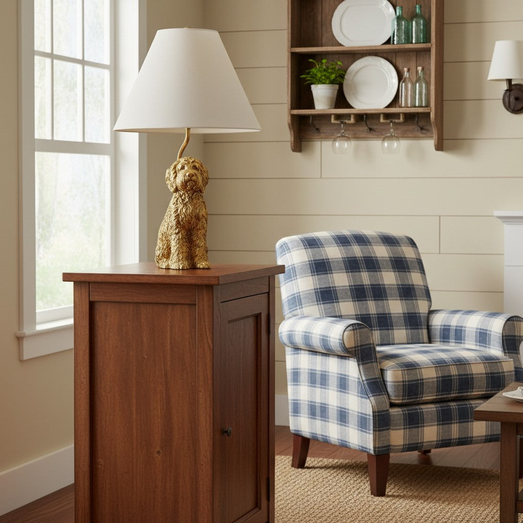 Kin Table Lamp Metal&Fabric Animal
