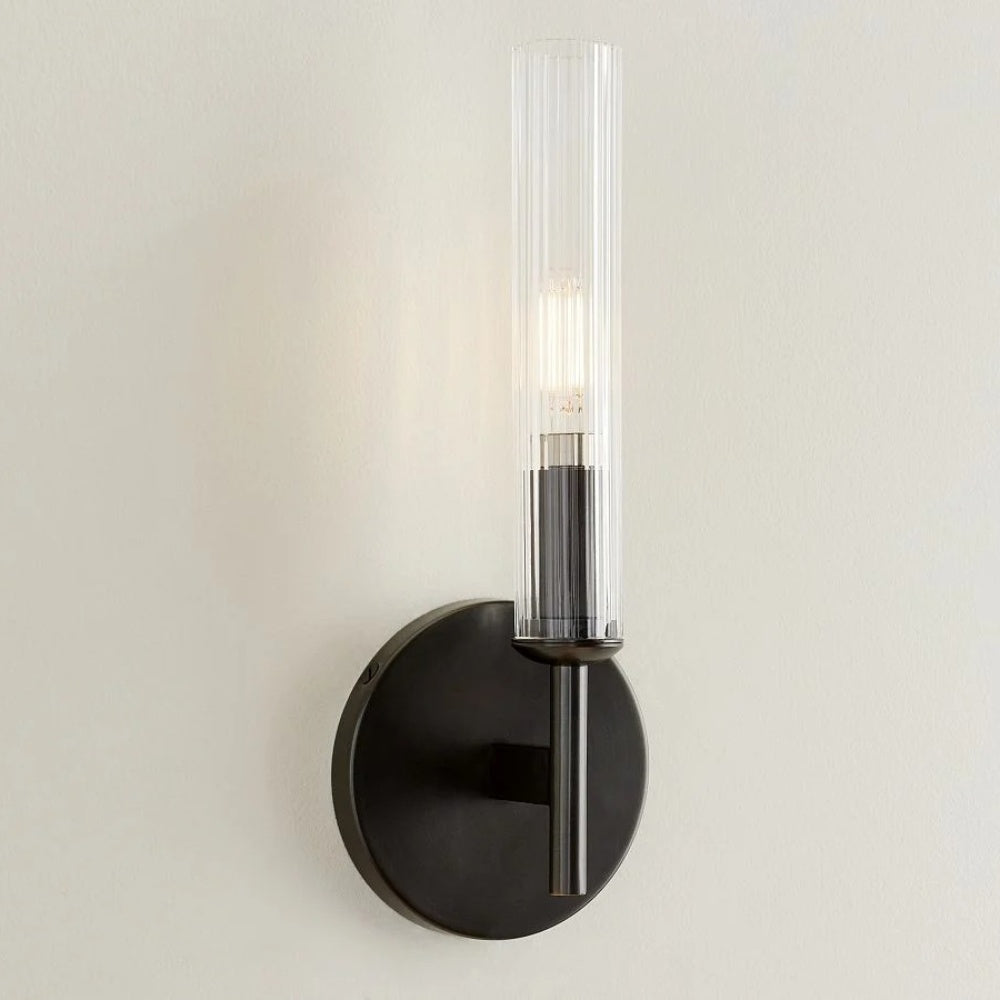 Haze 1 Head Glass Wall Sconce