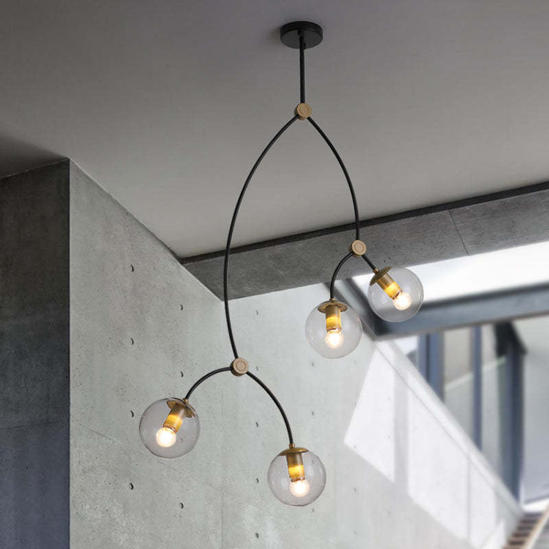 Valentina Minimalist Elegant Unique Branch Chandeliers, Living Room - Lamp Copper