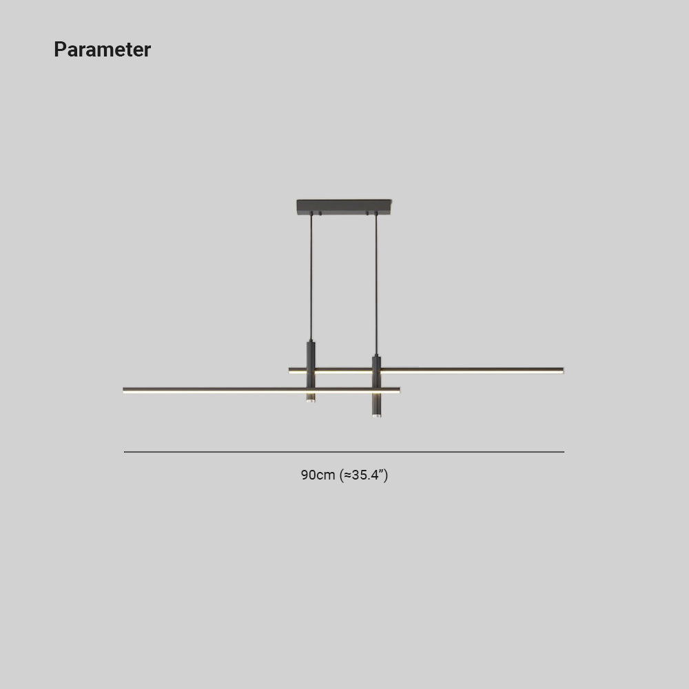 Prym Pendant Light Modern Linear Dining Room - Lamp Copper
