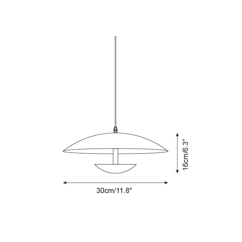 Pylos Minimalist Black Pendant Light - Lamp Copper