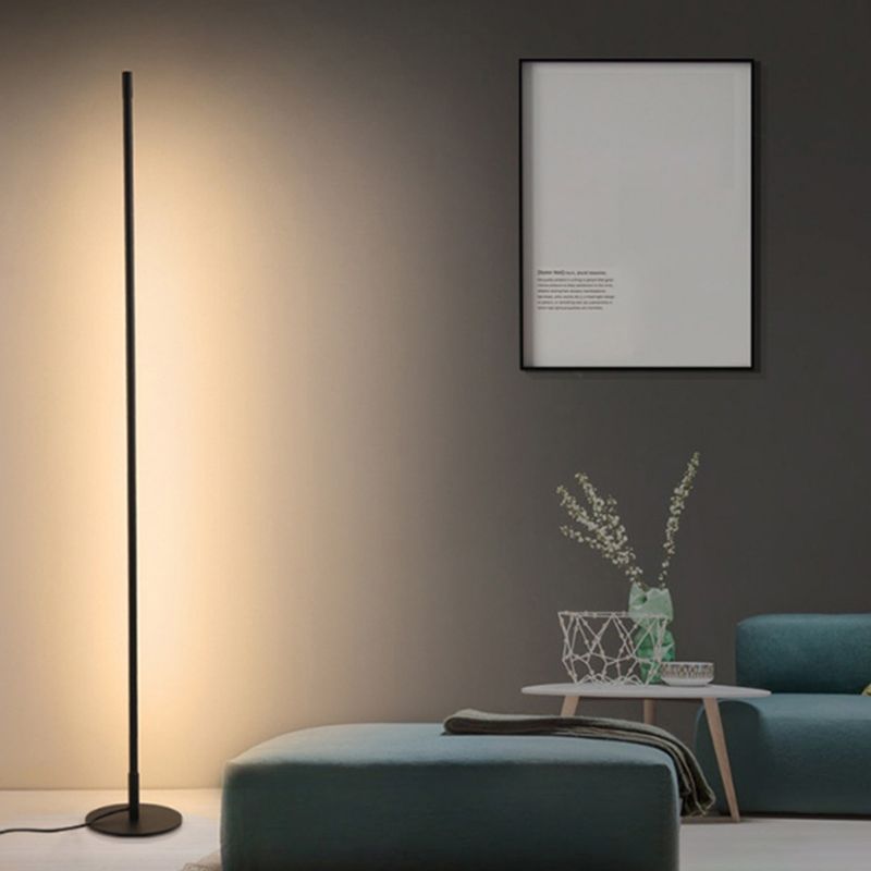 Mira Modern Minimalist Linear Floor Lamp - Lamp Copper