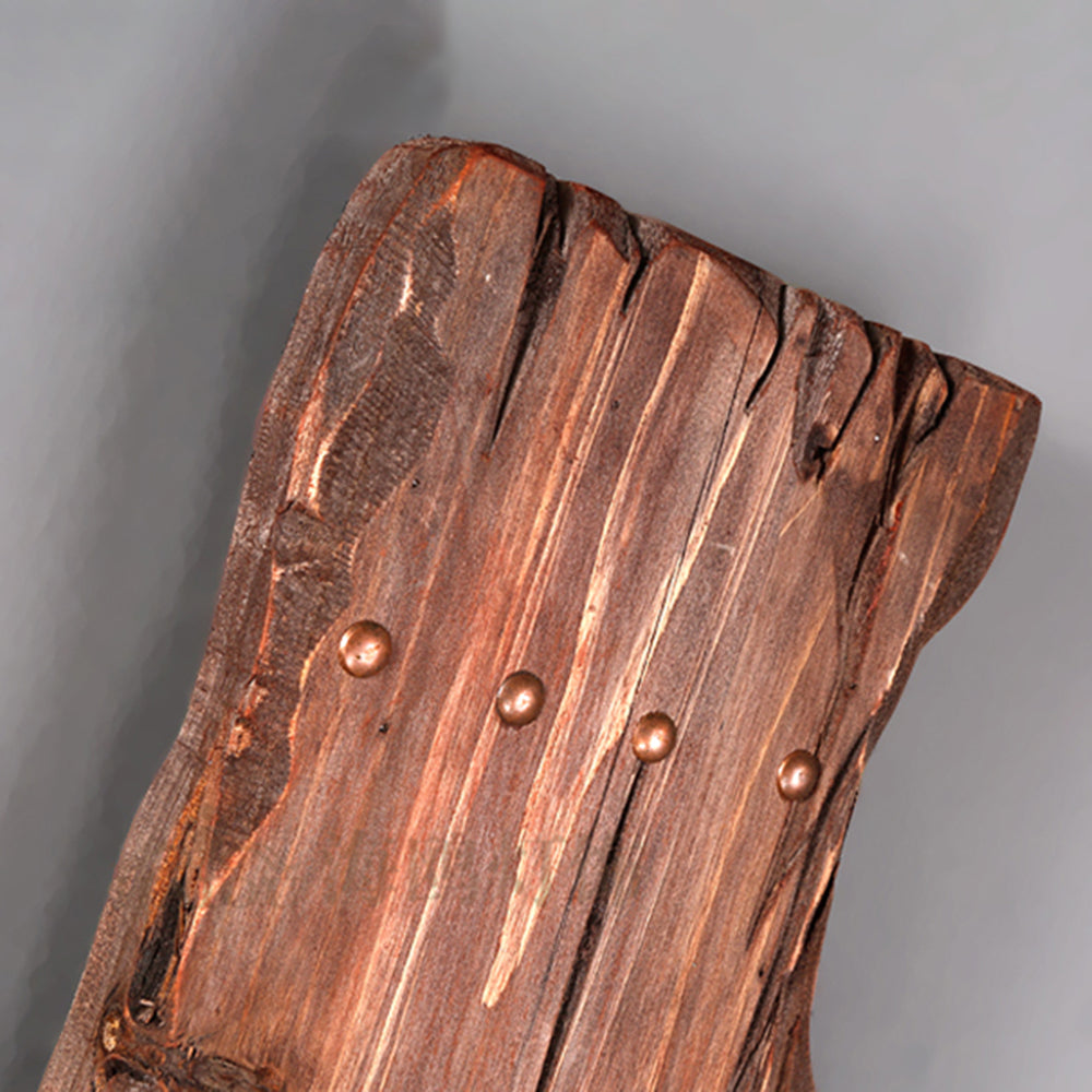 Epoch Wall Lamp Rectangular Vintage, Wood/Metal, Bedroom - Lamp Copper