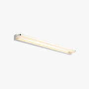 Arisha Nordic Linear Metal Mirror Front Wall Lamp, Chrome/Black - Lamp Copper