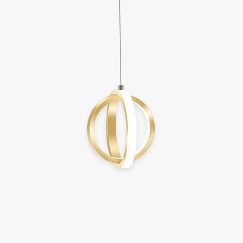 Kristy Pendant Light Spherical Modern, Metal, Black/Gold, Kitchen - Lamp Copper