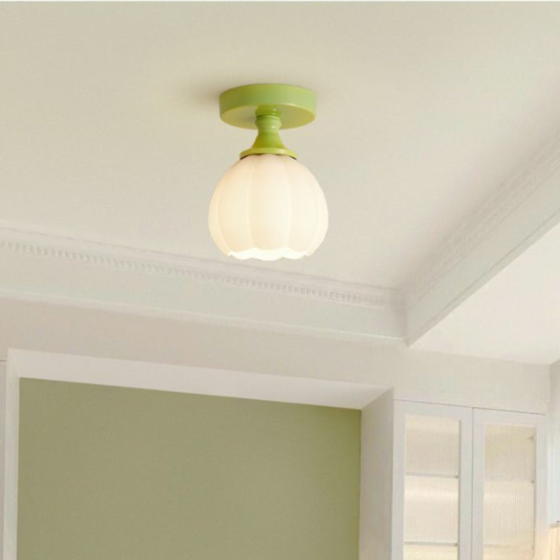 Arisha Comfort Simplicity Cute LED Flush Mount Ceiling Light Resin Bedroom - Lamp Copper