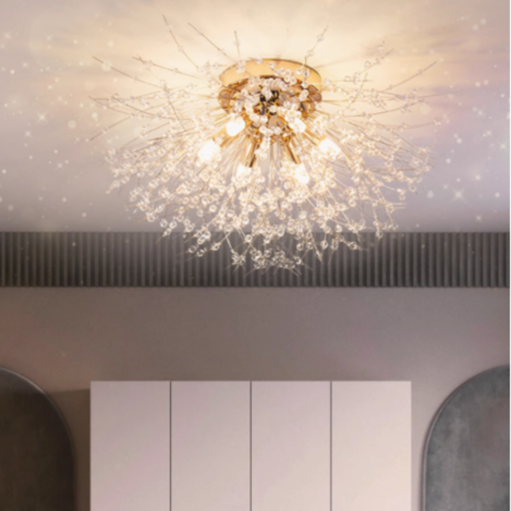 Kalia Vintage Pendant Light Dandelion firework - Lamp Copper