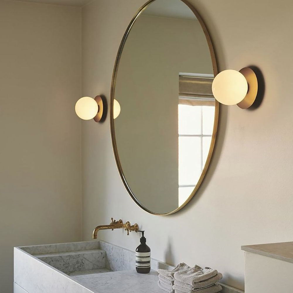 Melo Wall Lamp Chic Sphere Glass - Lamp Copper