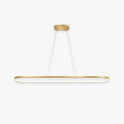 Junel Minimalist Oval Interior Hanging Pendant Light - Lamp Copper