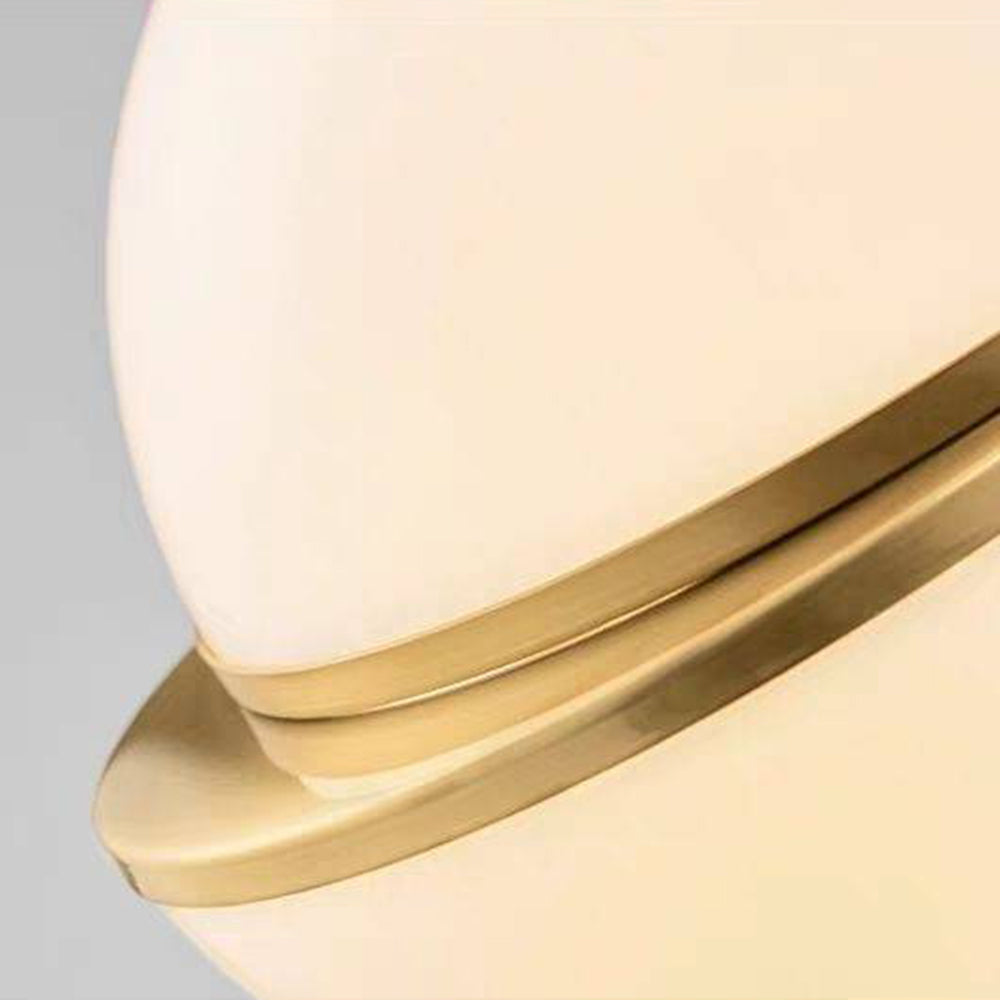 Valentina Simple Pendant Light, Gold & White - Lamp Copper