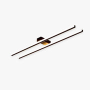 Arisha Modern Minimaliste Flush Mount Ceiling Light, Double-Linear - Lamp Copper