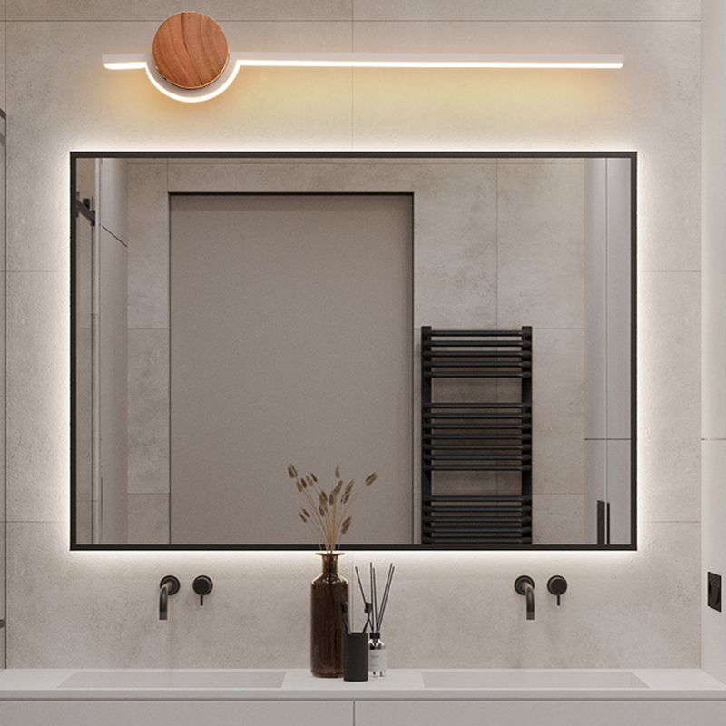 Arisha Nordic Linear Vanity Wall Lamp,Black/White/Gold,Bedroom - Lamp Copper