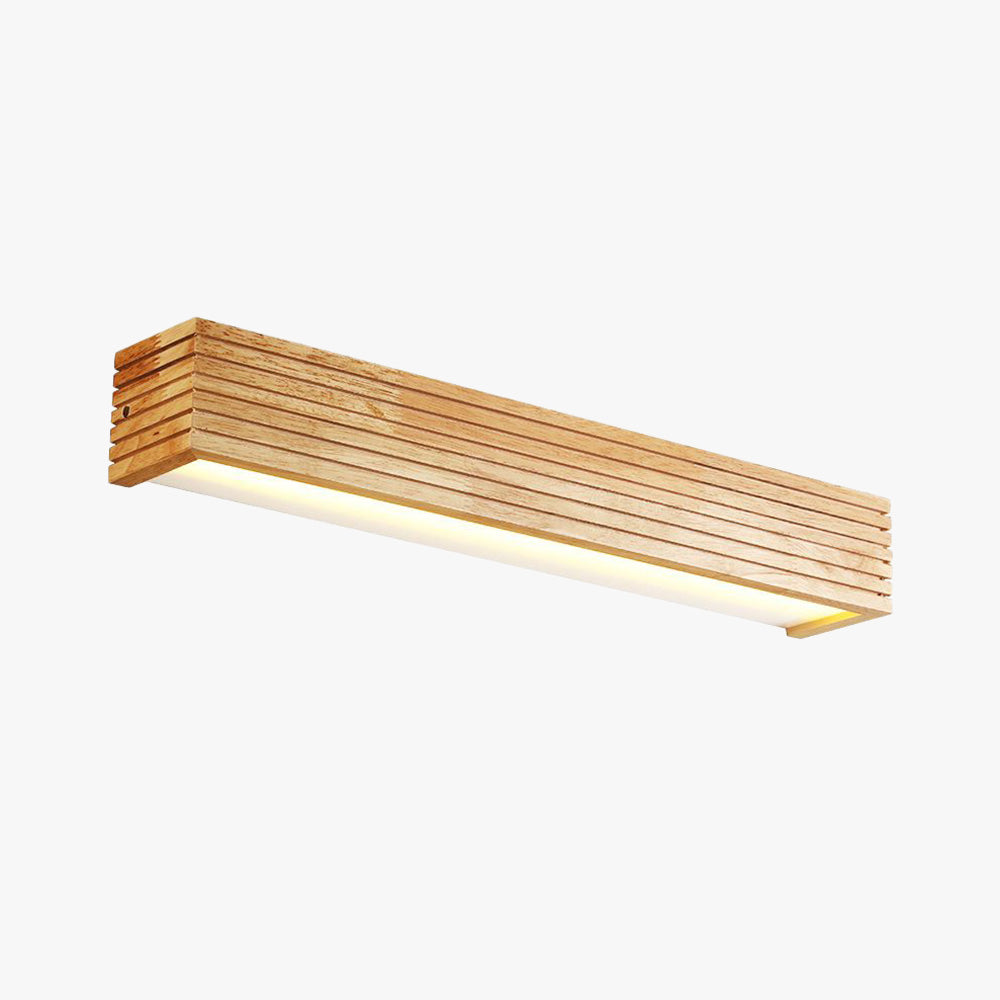 Muto Modern Wooden LED Indoor Wall Light, Bedroom - Lamp Copper