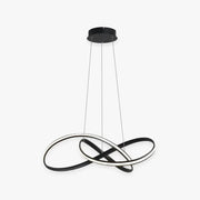 Arisha Pendant Light linear Modern, Acrylic/Metal, Black/White, Dining Room - Lamp Copper