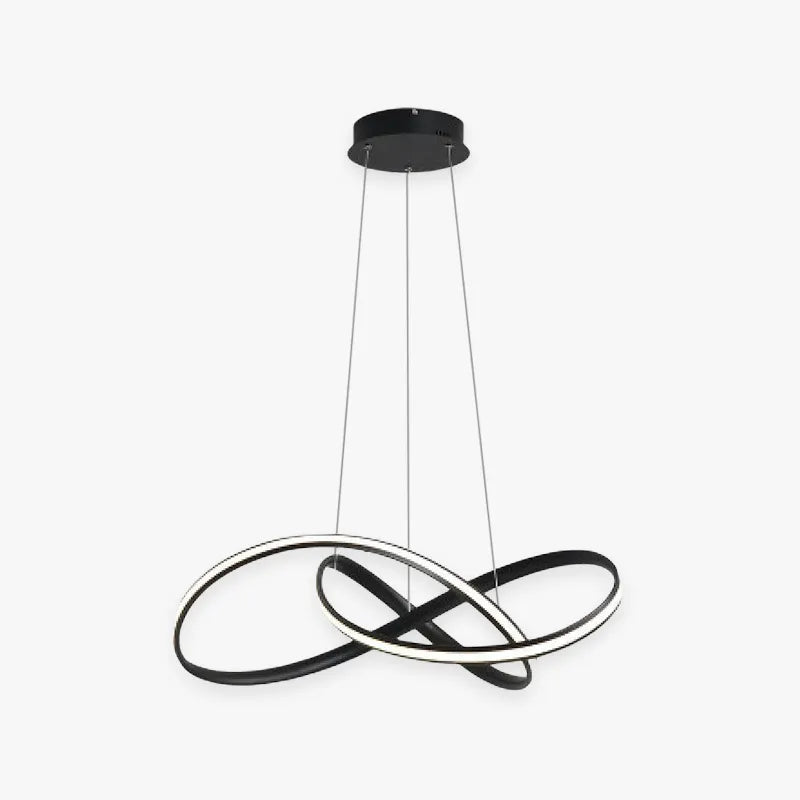 Arisha Pendant Light linear Modern, Acrylic/Metal, Black/White, Dining Room - Lamp Copper
