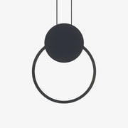 Doria Modern LED Pendant Light Black/White Metal Living Room - Lamp Copper
