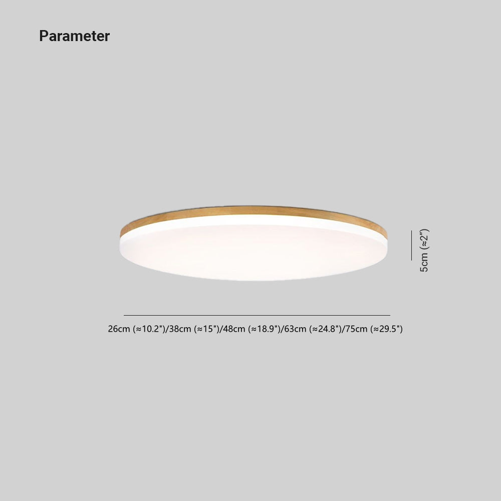Eilo Wood Ceiling Light - Lamp Copper