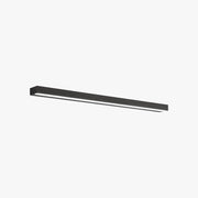 Arisha Modern Rectangular Linear Mirror Front Wall Lamp, Black - Lamp Copper