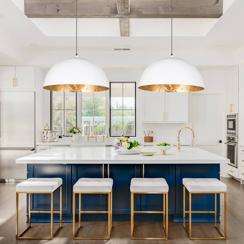 Aevum Modern Metal Dome Pendant Light - Lamp Copper