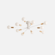Silva Modern Simple Flush Mount Ceiling Light, 6/8/10 Heads - Lamp Copper