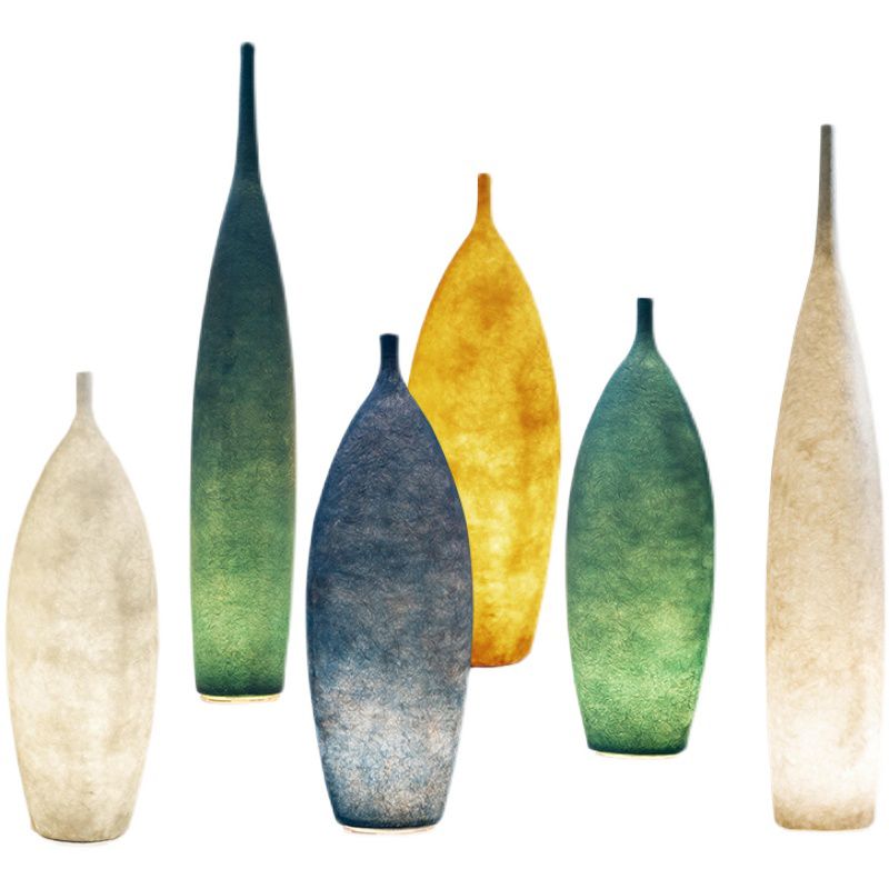 Byers Creative Bottle Resin Floor Lamp, Multi Colors, Hotel - Lamp Copper