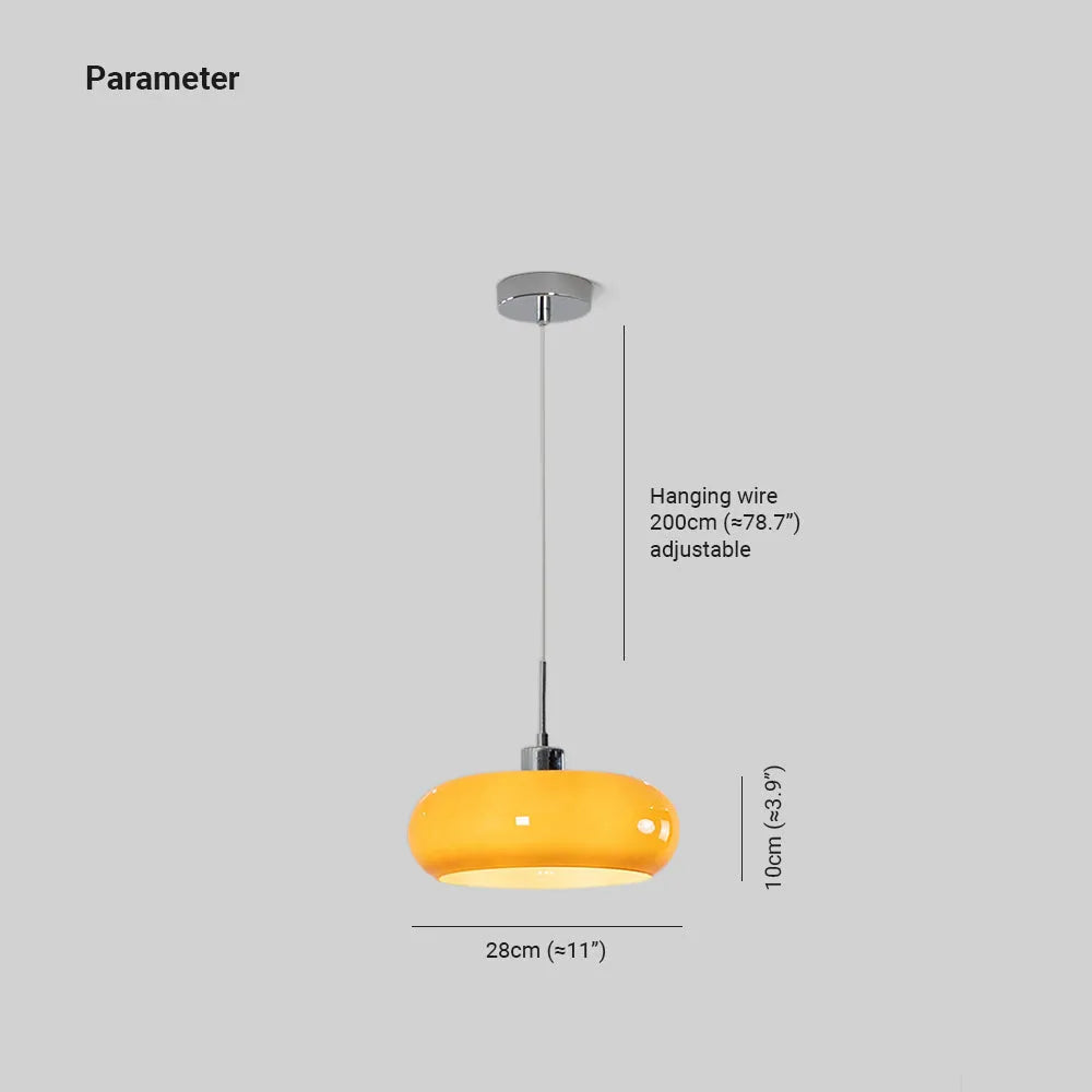 Charlotte Glass Pendant Light - Lamp Copper