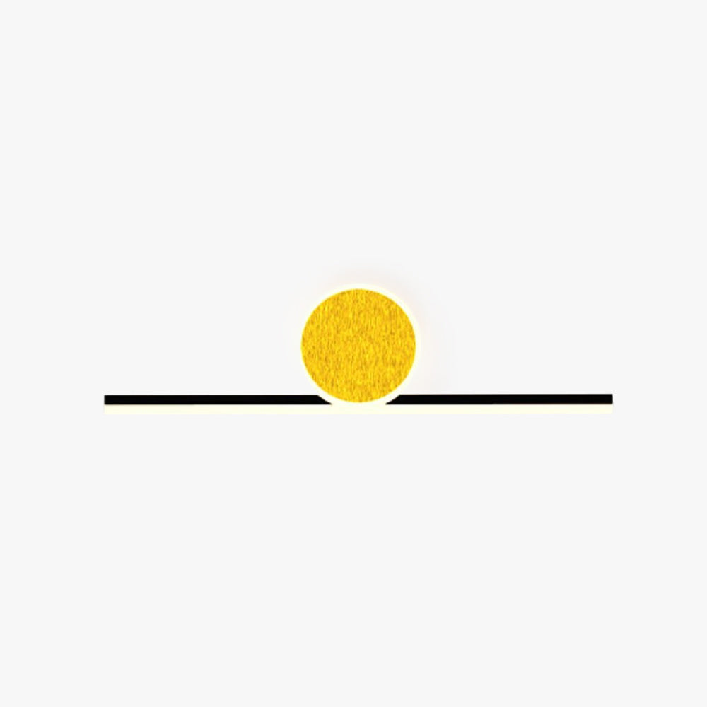 Arisha Modern Simple Circular Line Gold Acrylic Wall Lamp - Lamp Copper