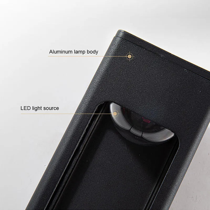 Solith Modern Waterproof Minimalist Geometric Outdoor Wall Light - Lamp Copper