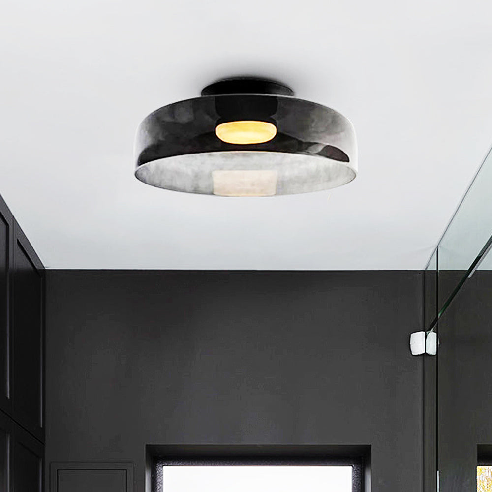 Aria Modern Simple Creative Glass Flush Mount Ceiling Light - Lamp Copper