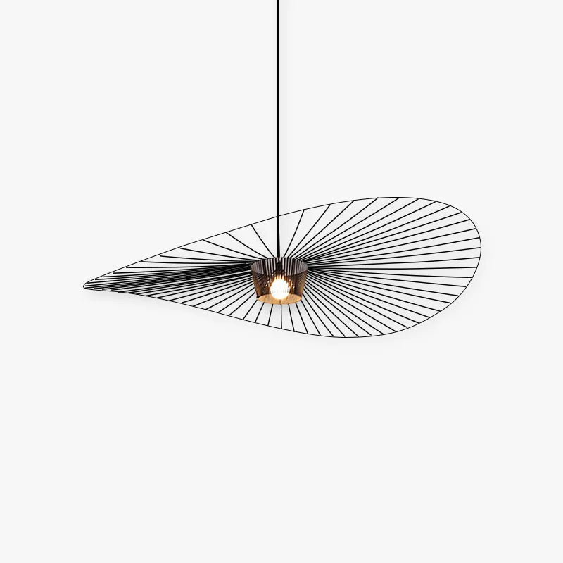 Zenro Modern Flower Fabric Pendant Light 4 Color, Black/White/Gold/Brown - Lamp Copper