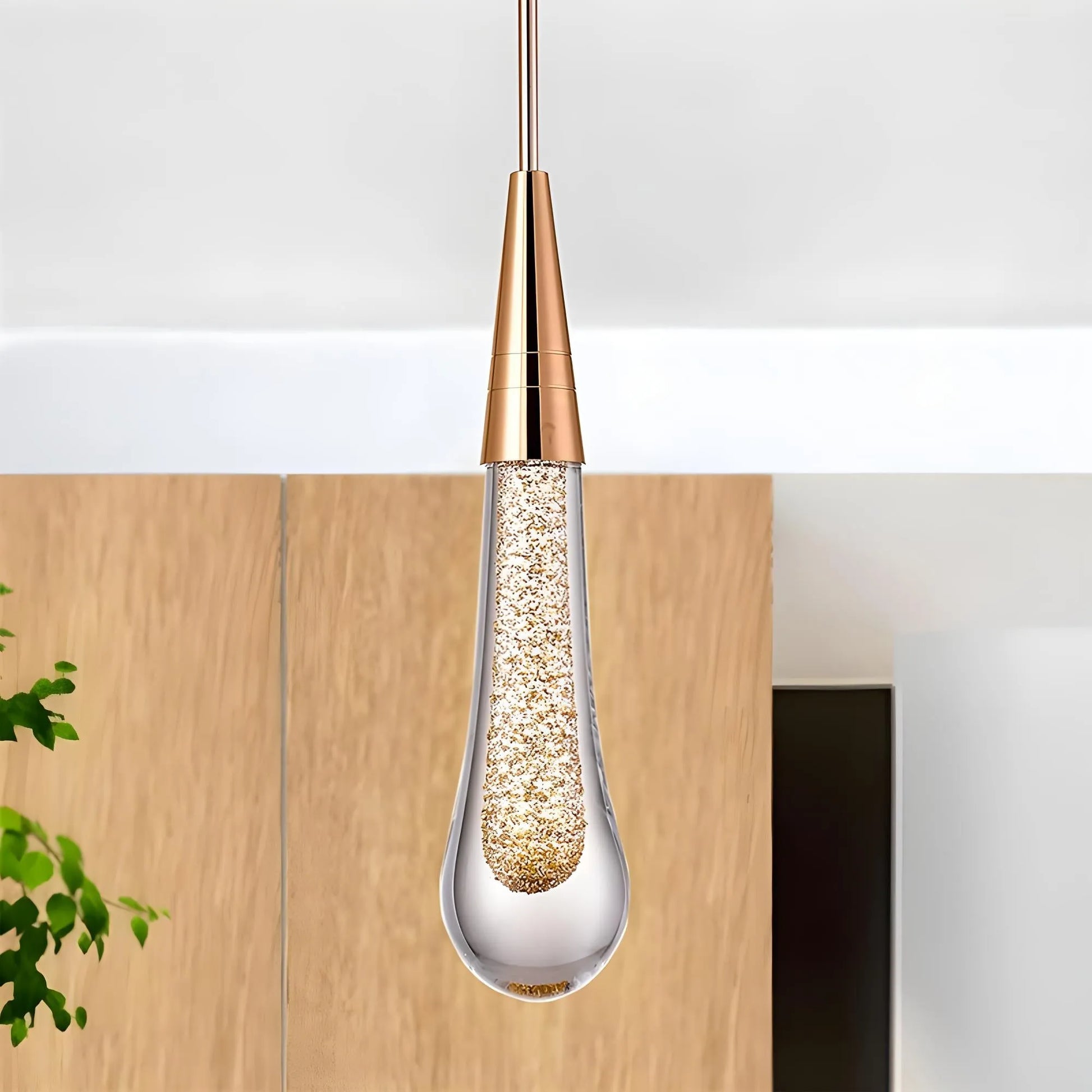 Teardrop Gold Pendant Light - Lamp Copper