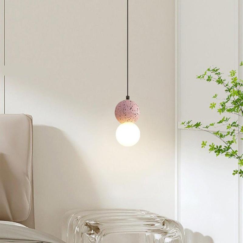 Kessie Pendant Light Travertine - Lamp Copper
