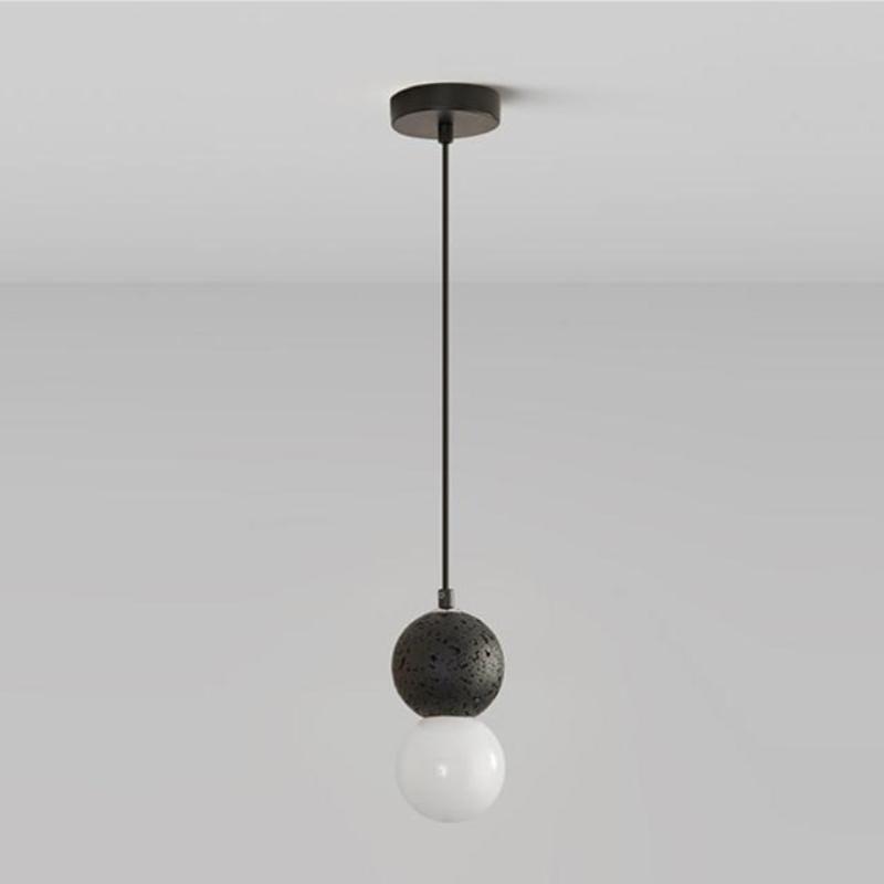 Kessie Pendant Light Travertine - Lamp Copper