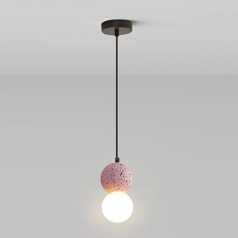 Kessie Pendant Light Travertine - Lamp Copper