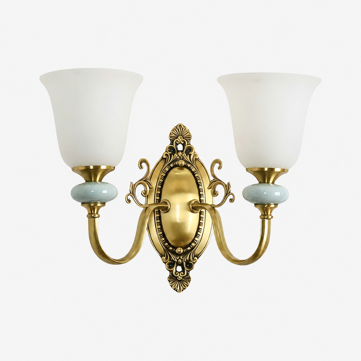 Lodge Wall Lamp Ceramic&Fabric&Metal