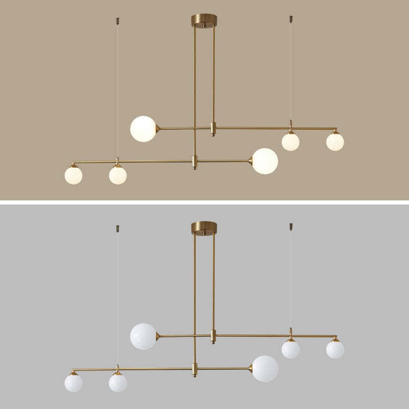 Valentina Modern Golden Bubble Copper Pendant Light - Lamp Copper