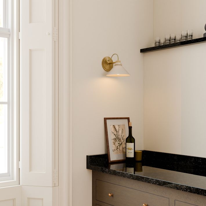 Grange Wall Lamp Metal&Glass
