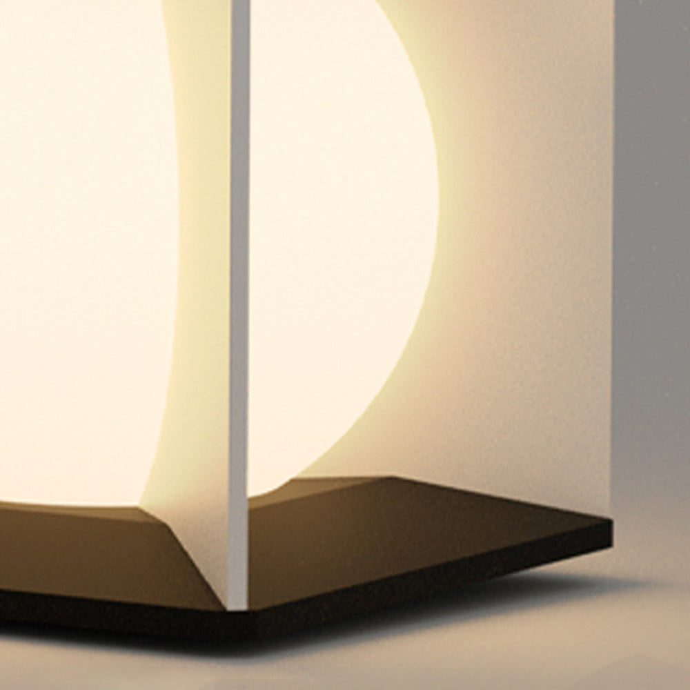 Ray Modern Moon Outdoor Pier-Mount Pillar Light - Lamp Copper