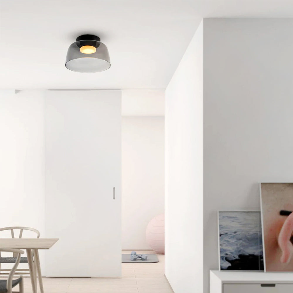 Aria Modern Simple Creative Glass Flush Mount Ceiling Light - Lamp Copper