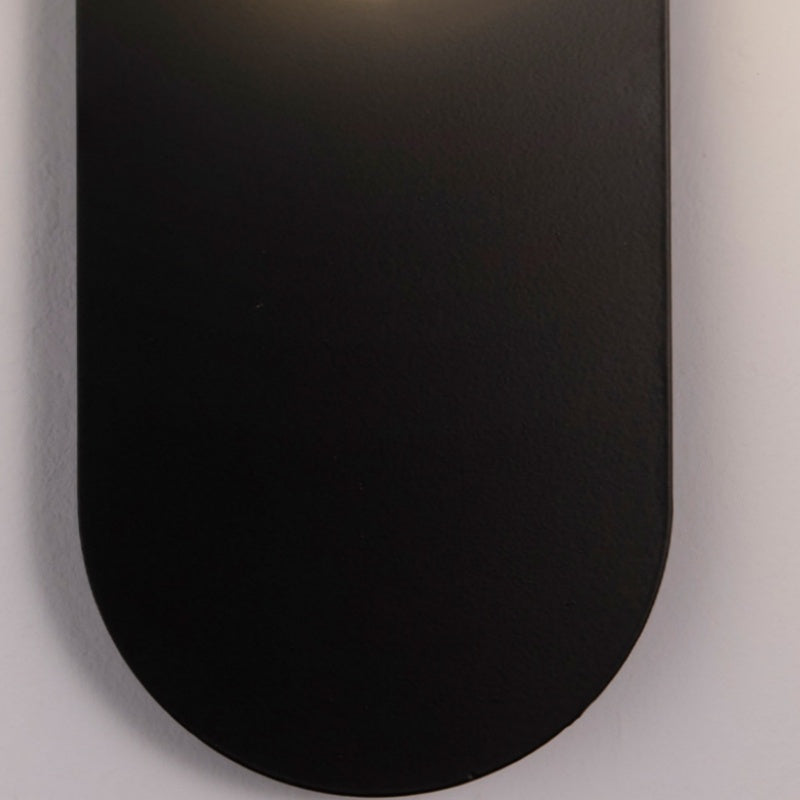 Valentina Modern LED Wall Lamp Black/Gold Glass Bedroom/Living Room - Lamp Copper