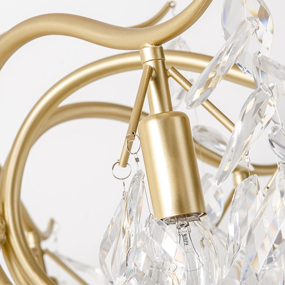 Kristy Luxury Wisteria Flower Crystal Chandelier - Lamp Copper