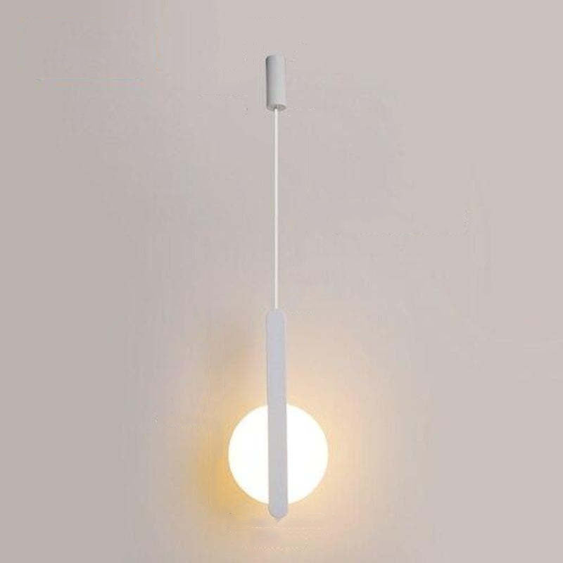 Doria Modern LED Pendant Light Black/White Metal Living Room - Lamp Copper