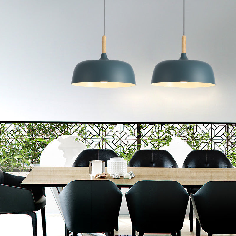 Aria Modern Pendant Light Dome Macaron Dining Room - Lamp Copper