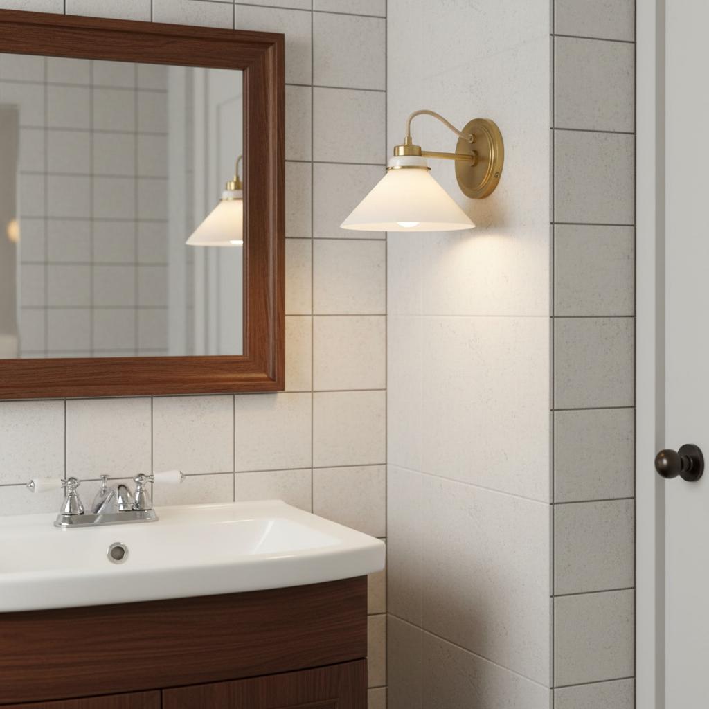 Grange Wall Lamp Metal&Glass