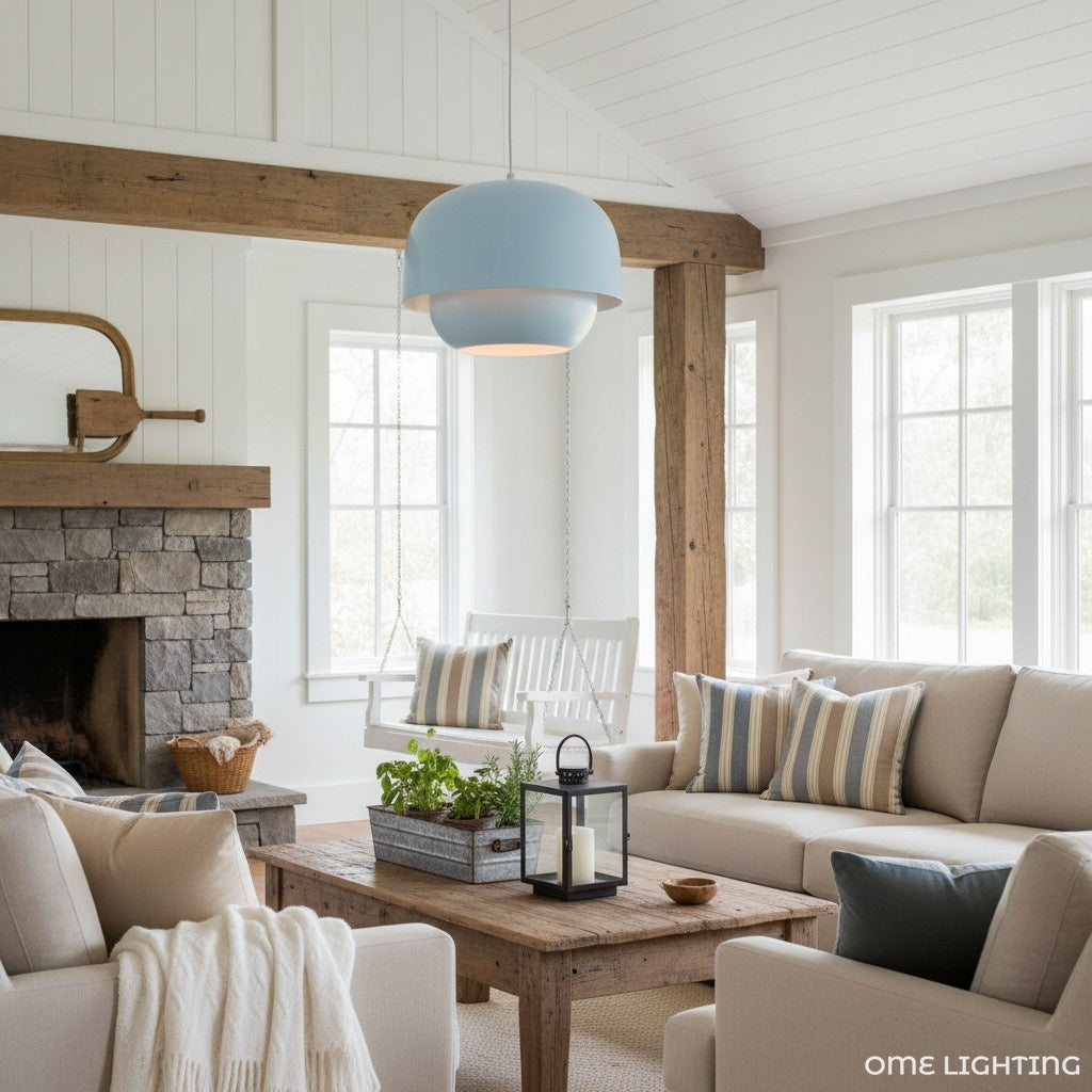 Orbit Sleek Dual-Layer Metal Pendant Lamp – Elegant Ambient Lighting for Dining Rooms