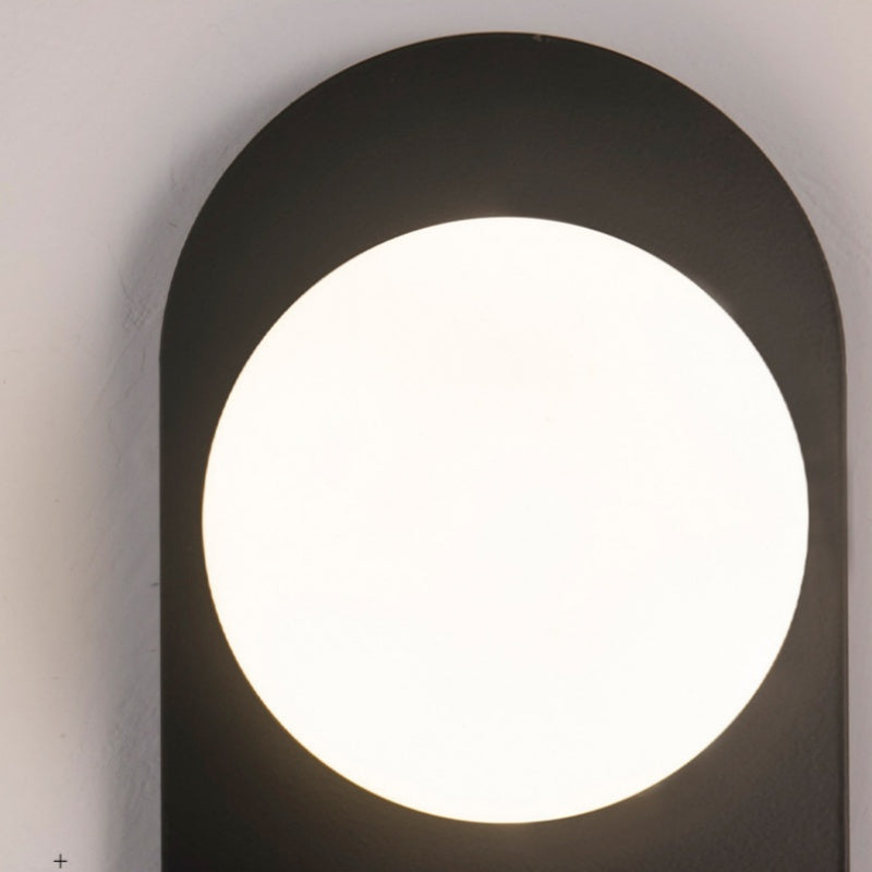 Valentina Modern LED Wall Lamp Black/Gold Glass Bedroom/Living Room - Lamp Copper