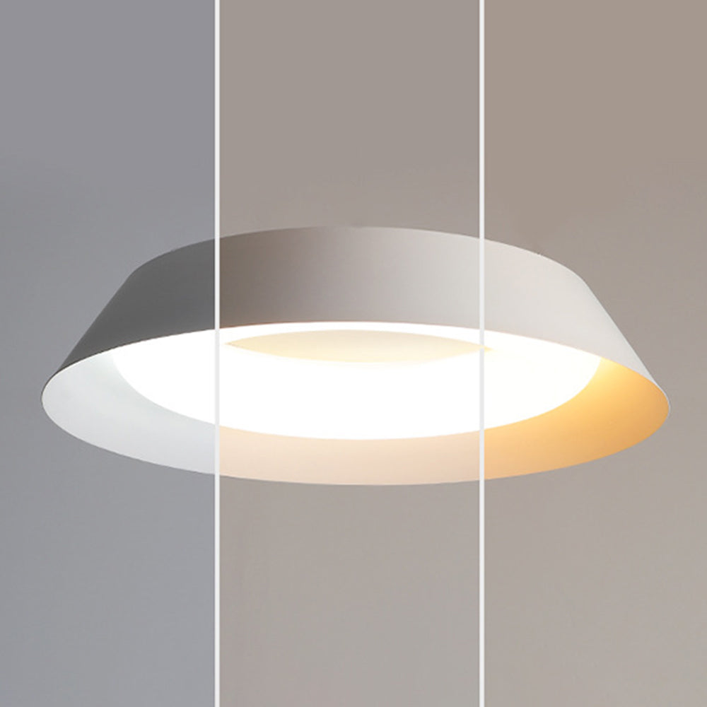 Arisha Nordic Bowl Metal/Acrylic Flush Mount Ceiling Light, White - Lamp Copper
