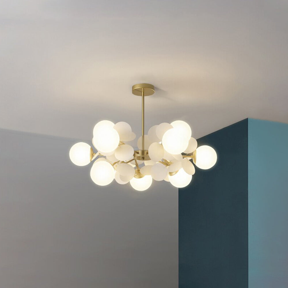 Nexen Multicolored Flower Branch Chandelier Living Room - Lamp Copper