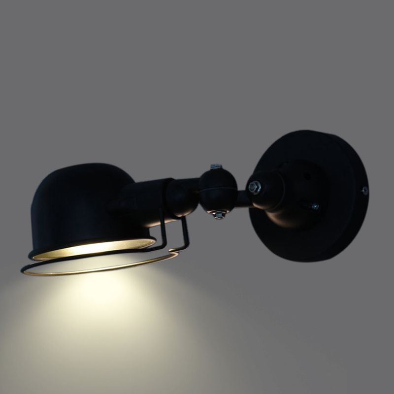 Epoch Wall Lamp Dome Modern, Metal Arm Adjustable, Black/White, Bedroom - Lamp Copper