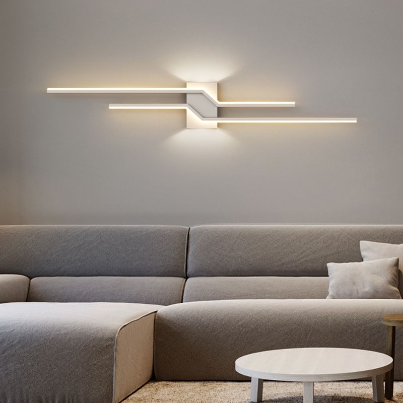 Arisha Minimalist Linear Metal Vanity Wall Light - Lamp Copper